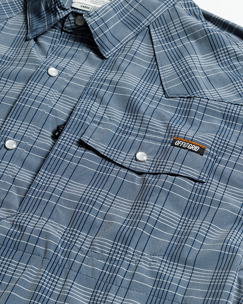 Off The Grid Surplus Deke SS Shirt - Dusty Royal — size reference