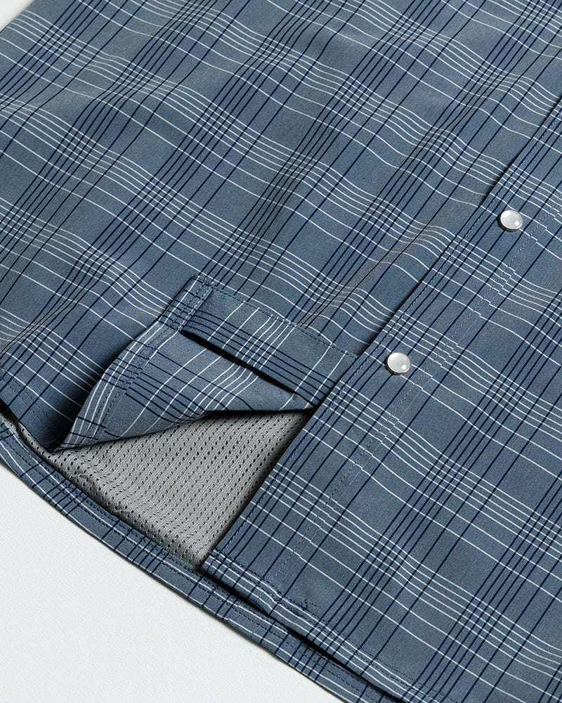 Off The Grid Surplus Deke SS Shirt - Dusty Royal — color detail