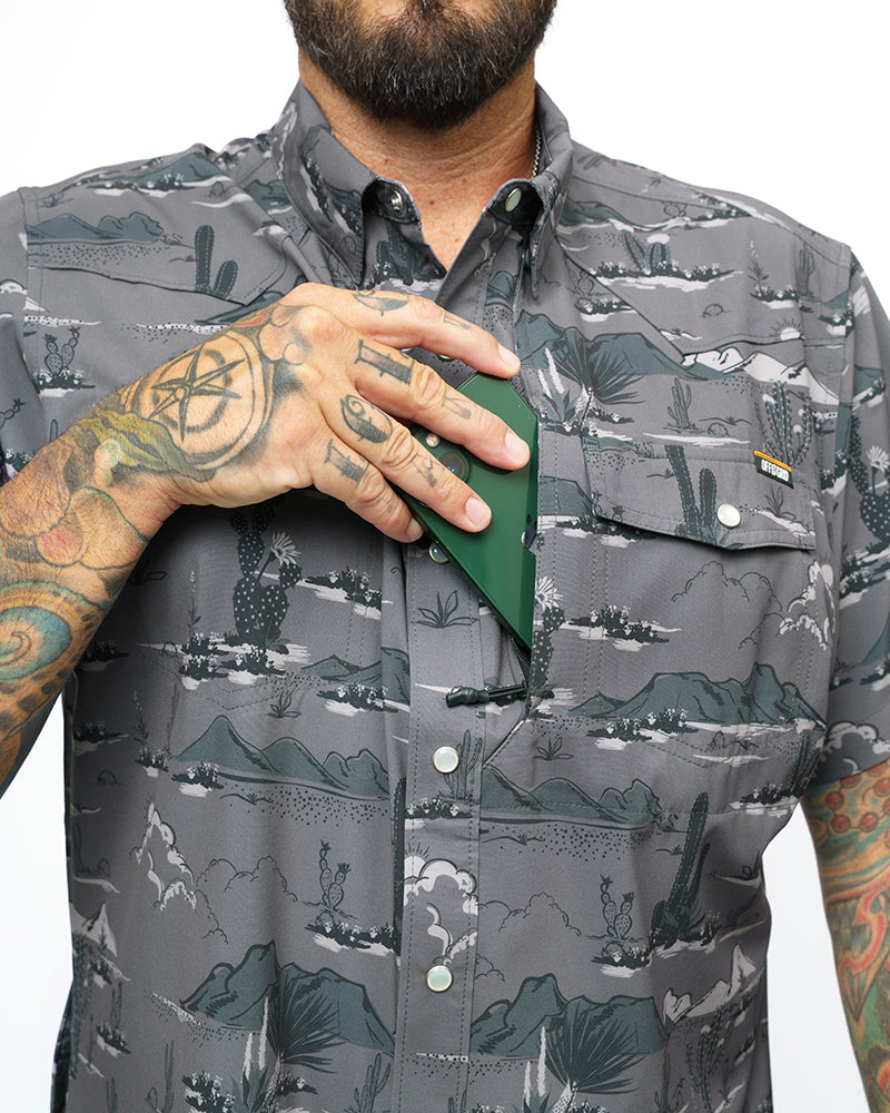 Off The Grid Surplus San Saba SS Shirt - Castlerock — size reference