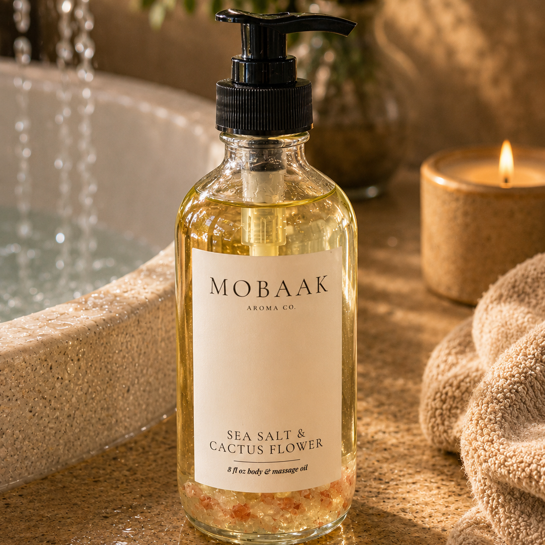 Sea Salt + Cactus Flower Body Oil – Mobaak Aromatherapy Shoppe