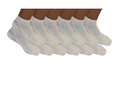 Spun Bamboo High Performance Anklet Bamboo Viscose Socks Unisex White Color - 12-pack — main product shot