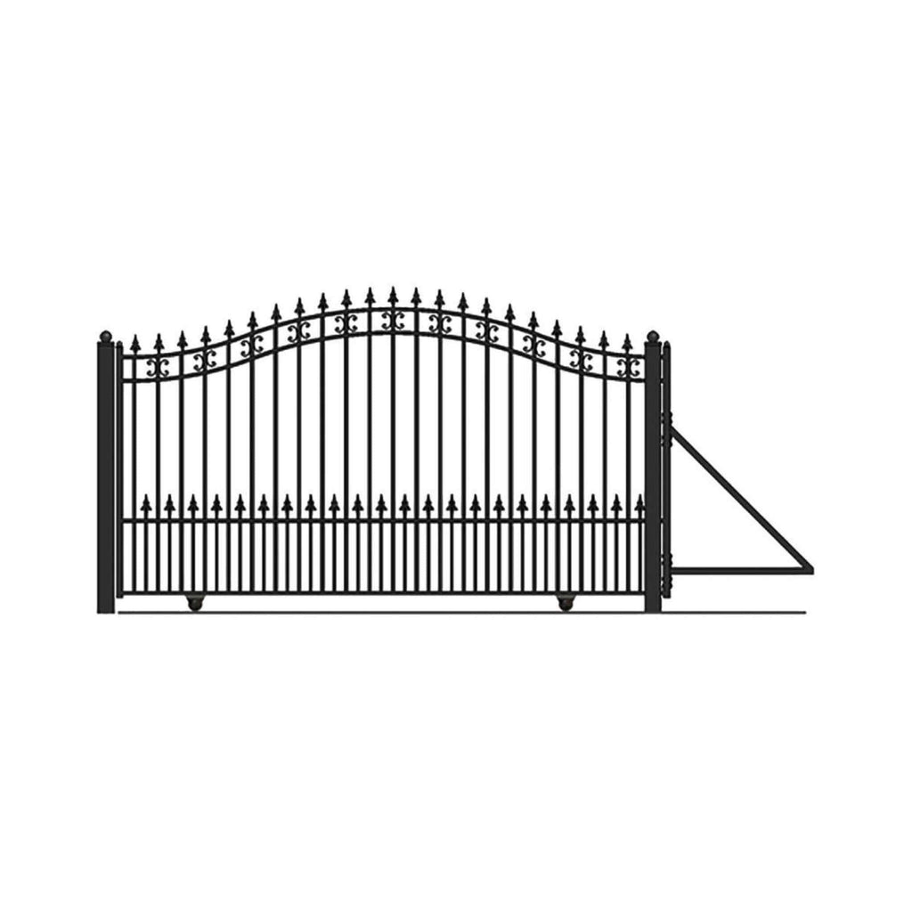[12-18FT] Heavy-Duty St. Louis-Style Steel Sliding Driveway Gate (SAK64978) – SAKSBY WHOLESALE