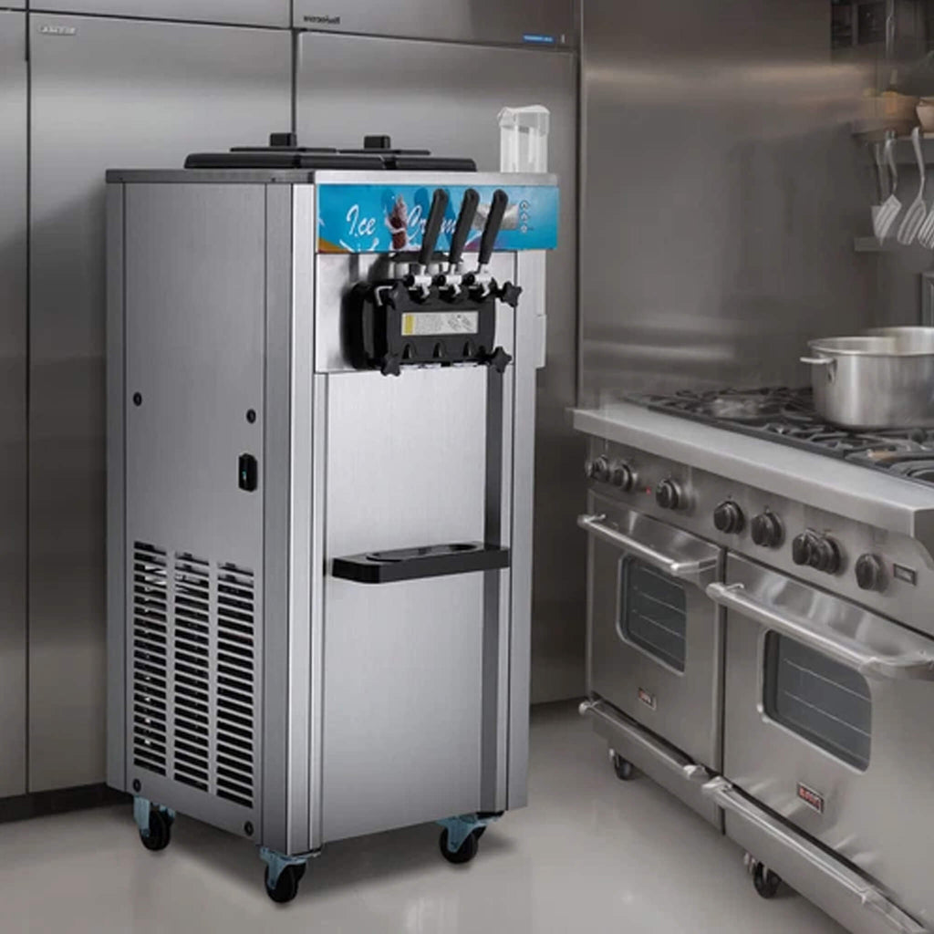 Stainless Steel Commercial 21-31 L/H 3-Flavor Soft Serve Ice Cream Machine Maker (SAK65291) – SAKSBY WHOLESALE, view 7