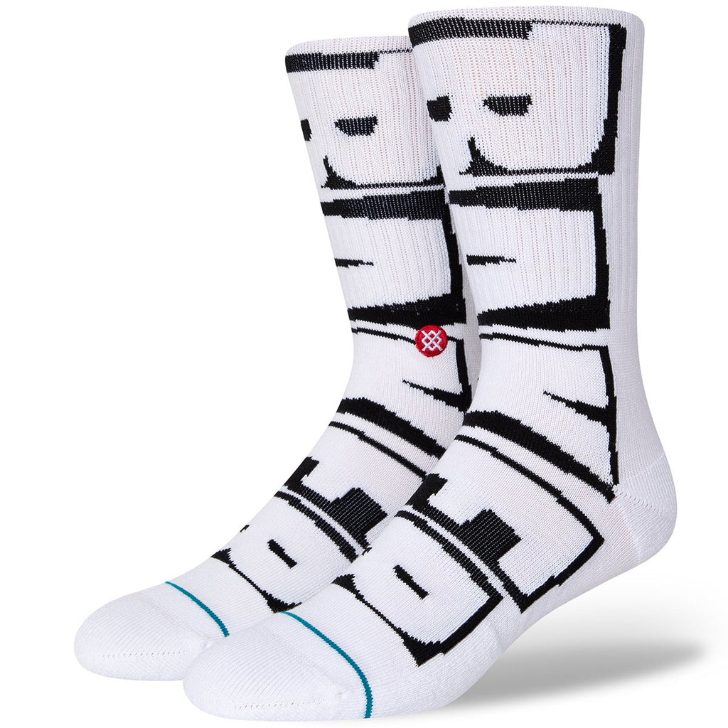 Stance Baker Crew Socks - White by Skates USA