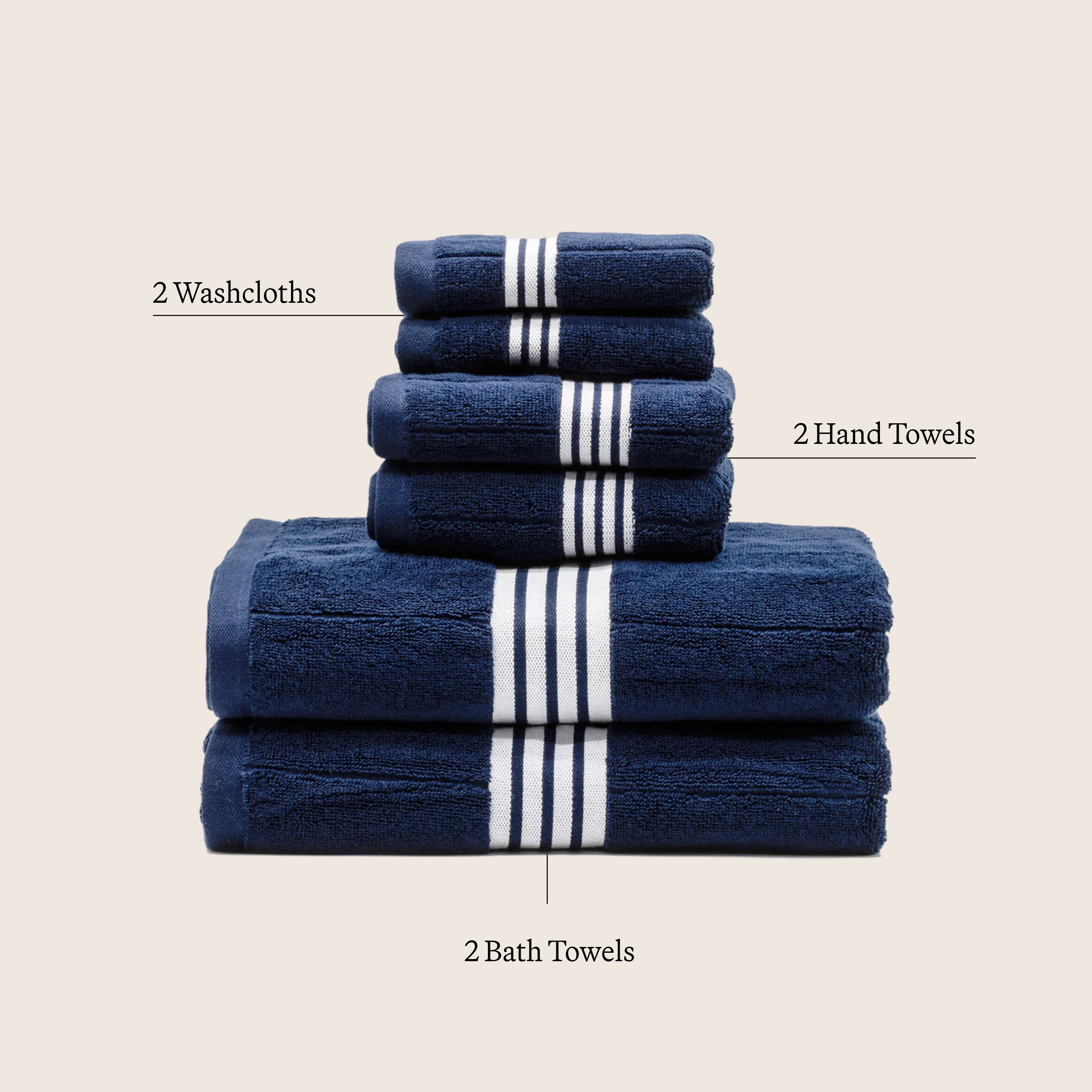 Italic Nautilus Towels — feature highlight