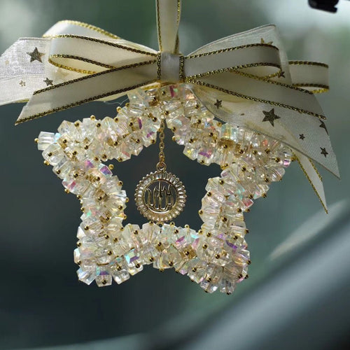 Star Moon Crystal Vehicle Hanging Ornament (MAC290)