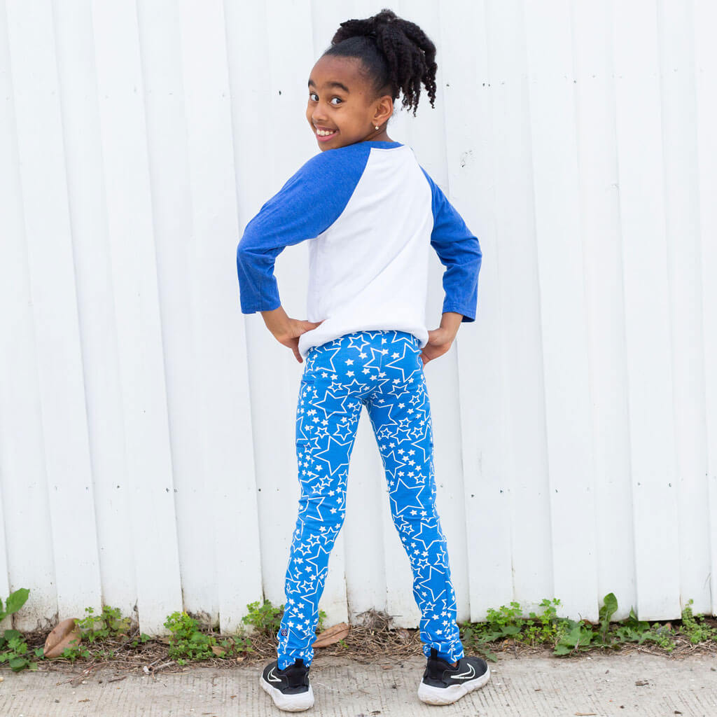 Princess Awesome & Boy Wonder Star-Spangled Leggings with Pockets — leggings category context