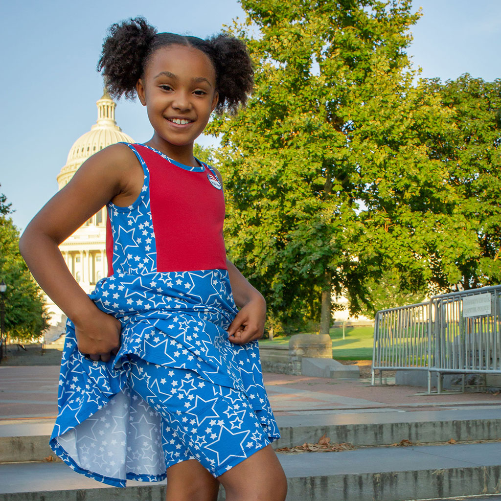 Princess Awesome & Boy Wonder Star-Spangled Shorts with Pockets — main product shot