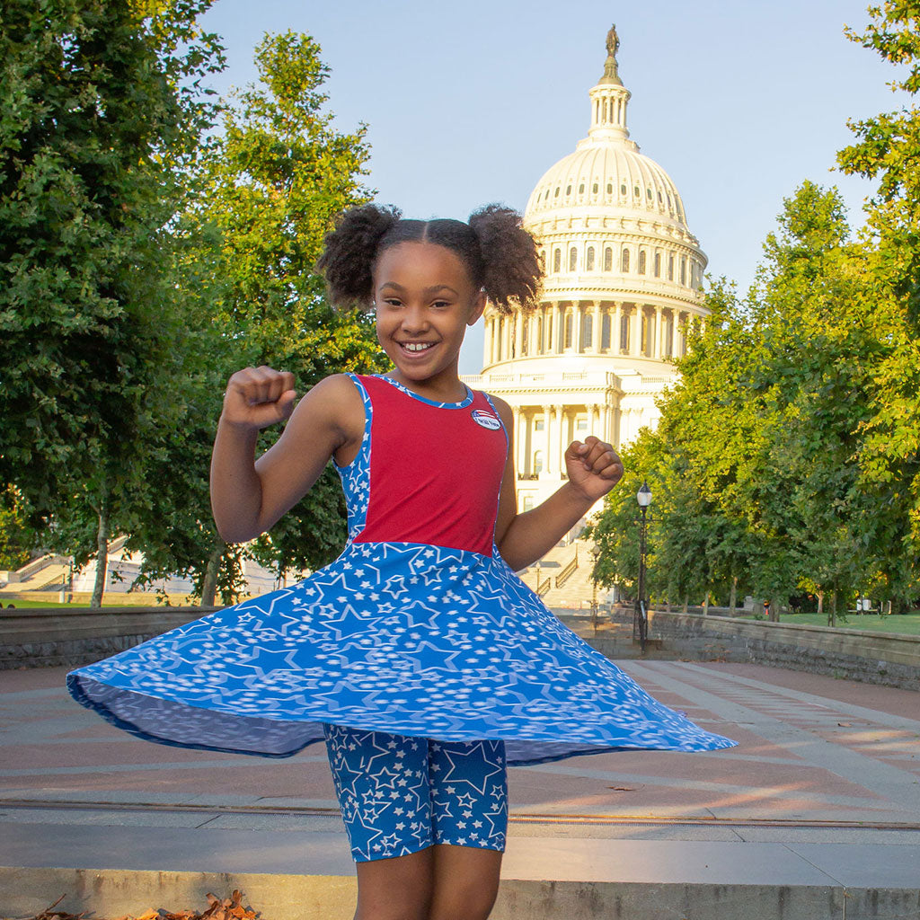 Princess Awesome & Boy Wonder Star-Spangled Shorts with Pockets — shorts category context
