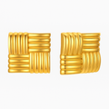 SORI STYLE Square Stud Earrings -Bold Geometric & Elegant — main product shot