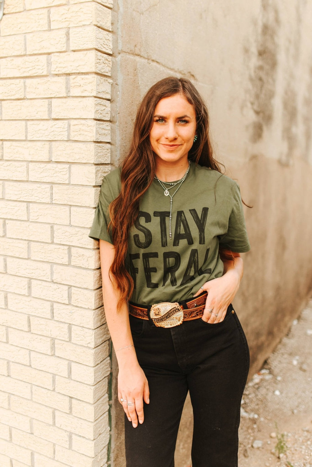 Wild Junkie Stay Feral Graphic Tee — graphic tees category context