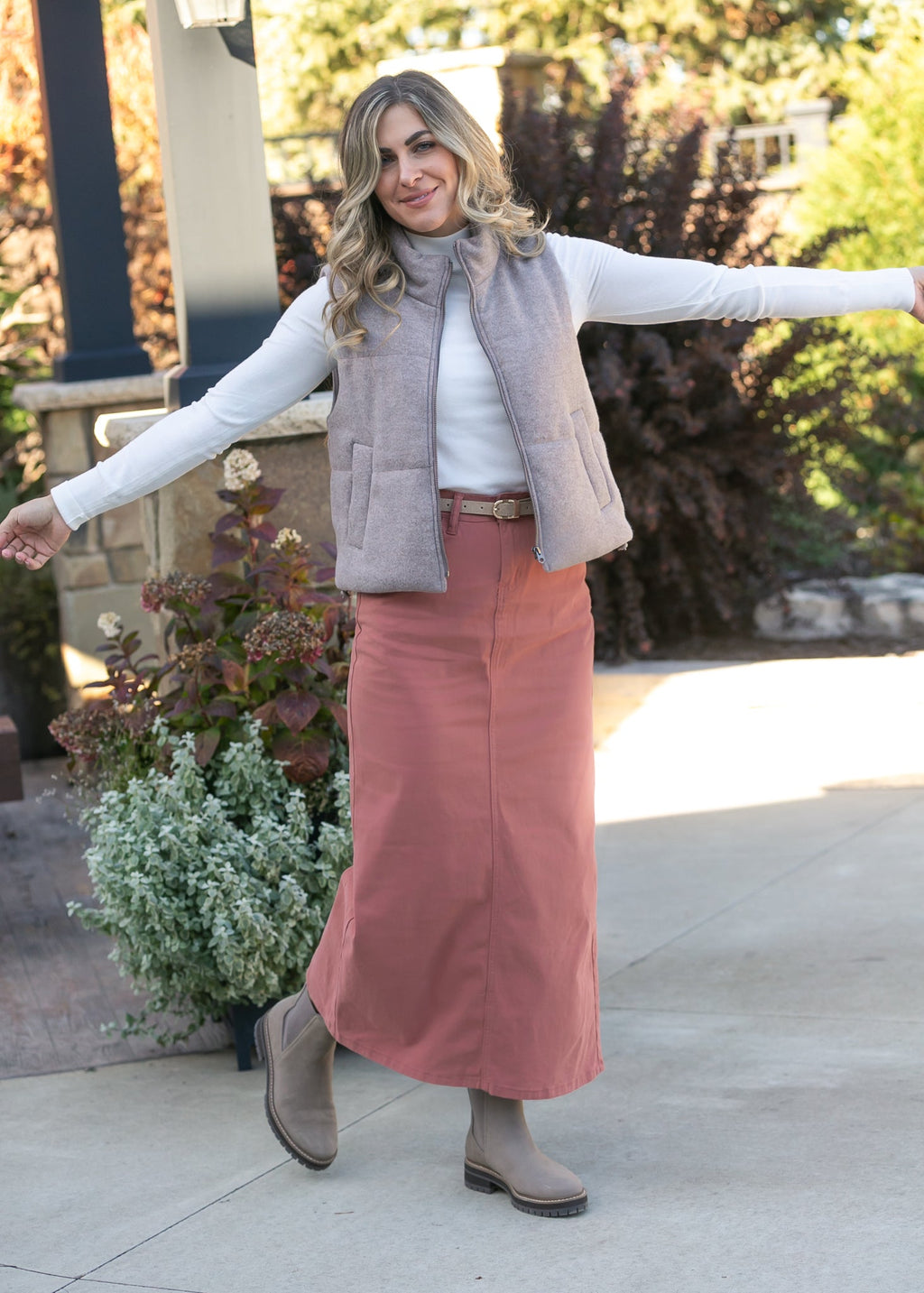 Inherit Co. Stella Sienna Denim Maxi Skirt - FINAL SALE — alternative angle