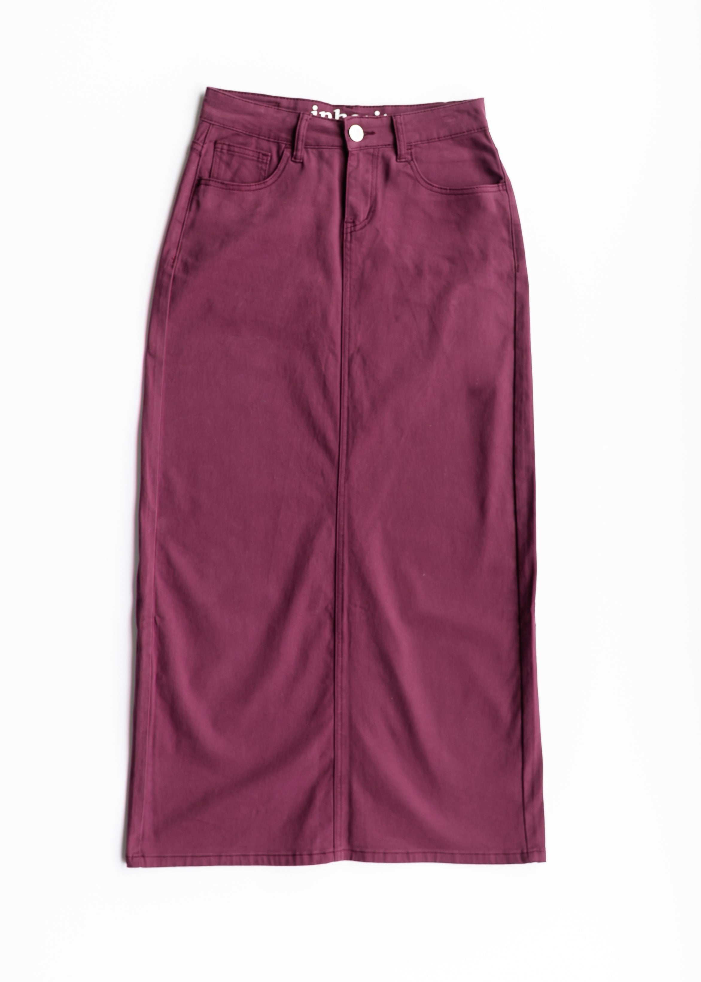 Inherit Co. Stella Orchid Denim Maxi Skirt - FINAL SALE — comparison shot