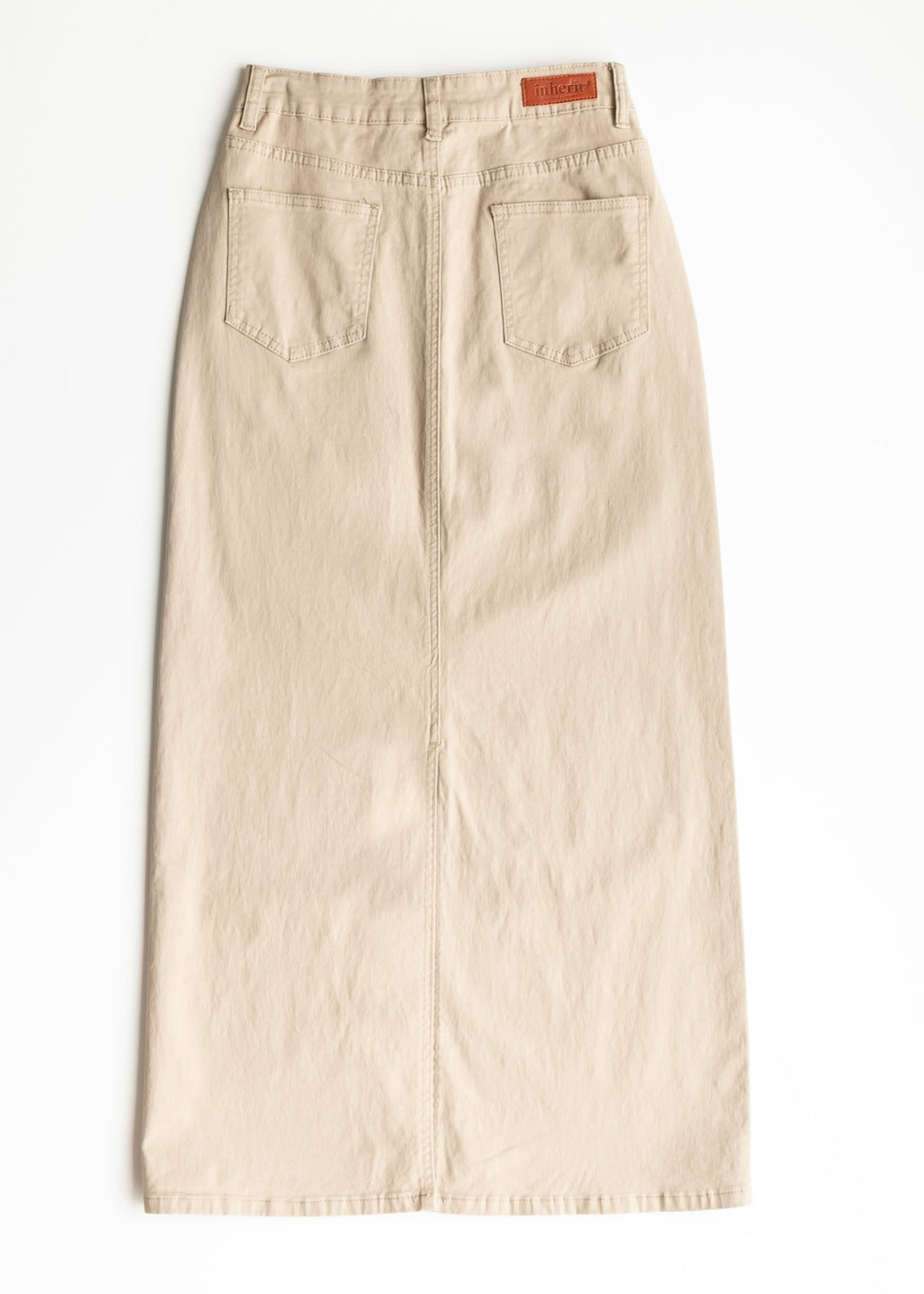 Inherit Co. Stella Simply Taupe Denim Maxi Skirt — packaging
