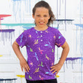 Princess Awesome & Boy Wonder "Star Fire" Stellar Dragons Henley Short Sleeve Tee — main product shot