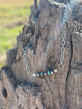 Wild Junkie Sterling Silver Beads with Turquoise Rondelle Bracelet — main product shot
