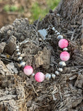 Wild Junkie Sterling Silver Desert Rose Beaded Bracelet — main product shot