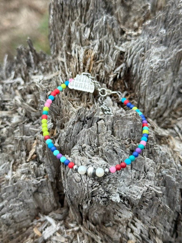 Wild Junkie Sterling Silver Prism And Pearl Bracelet — main product shot