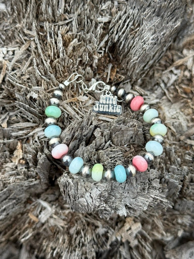 Wild Junkie Sterling Silver Spring Pastel Opal Bracelet — main product shot