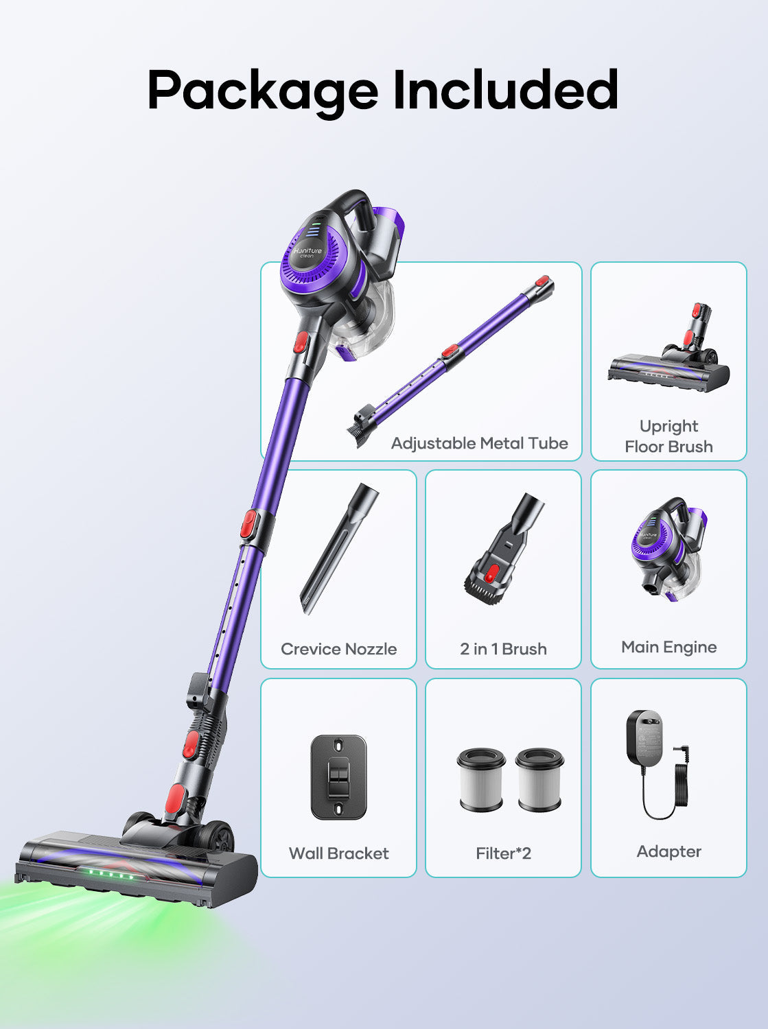 Honiture Y10 Cordless Vacuum Cleaning Bundle, view 14
