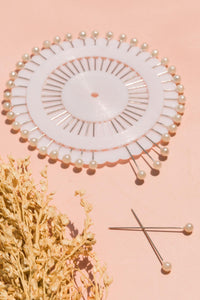 Straight Pins - White Hijab Pins Veiled Collection 