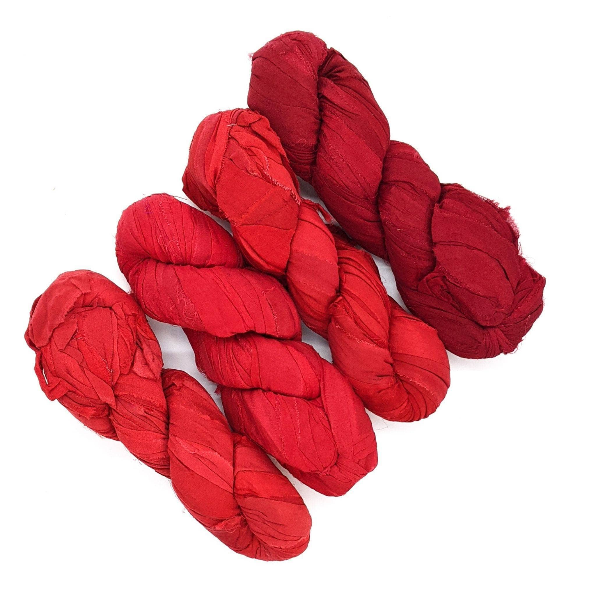 Darn Good Yarn Striped Christmas Stocking Knit and Crochet Kit — kits category context