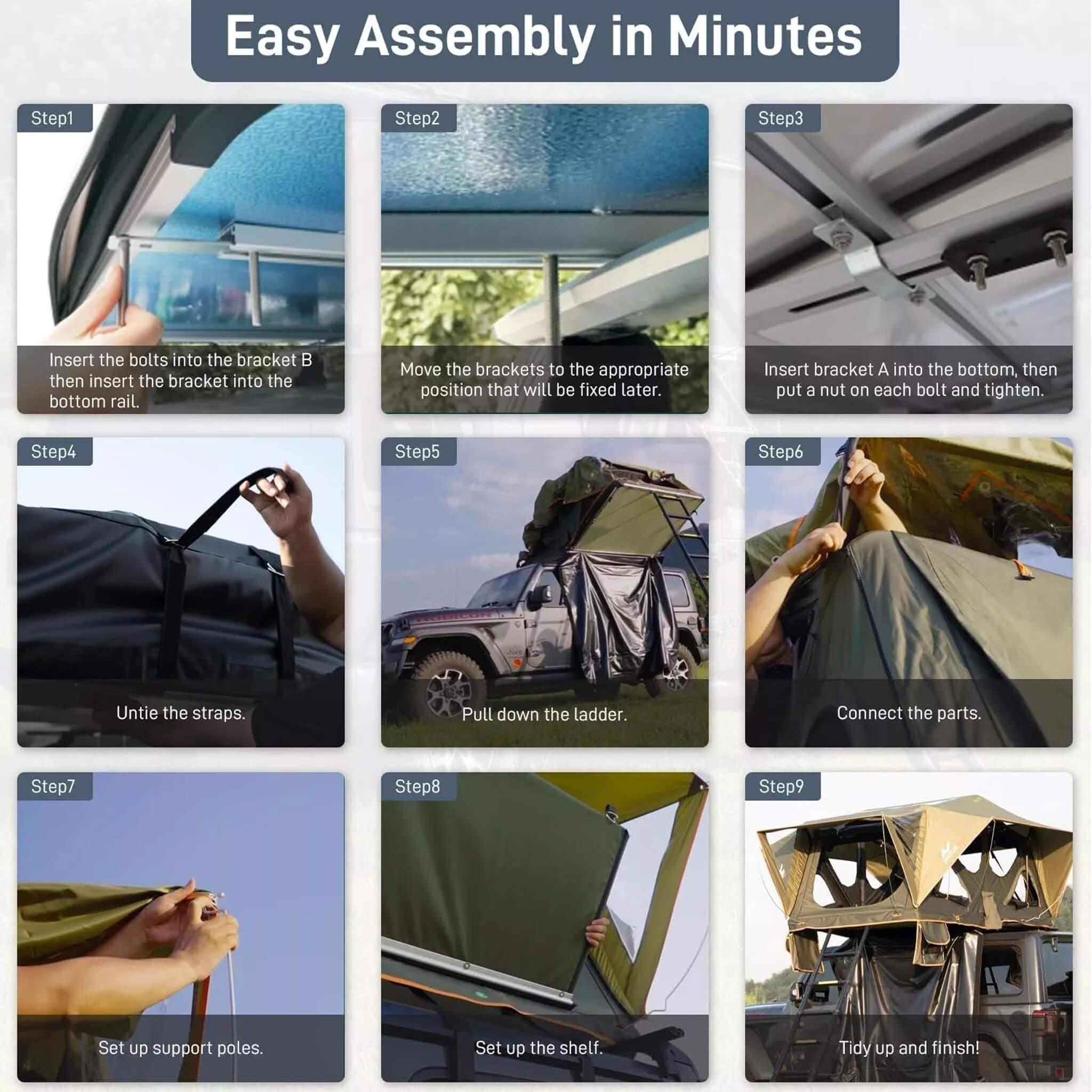 Naturnest Andromeda Green Soft-Shell Rooftop Tent With Large Panoramic Skylight & YKK Doors (SAK50612) – SAKSBY WHOLESALE, vi