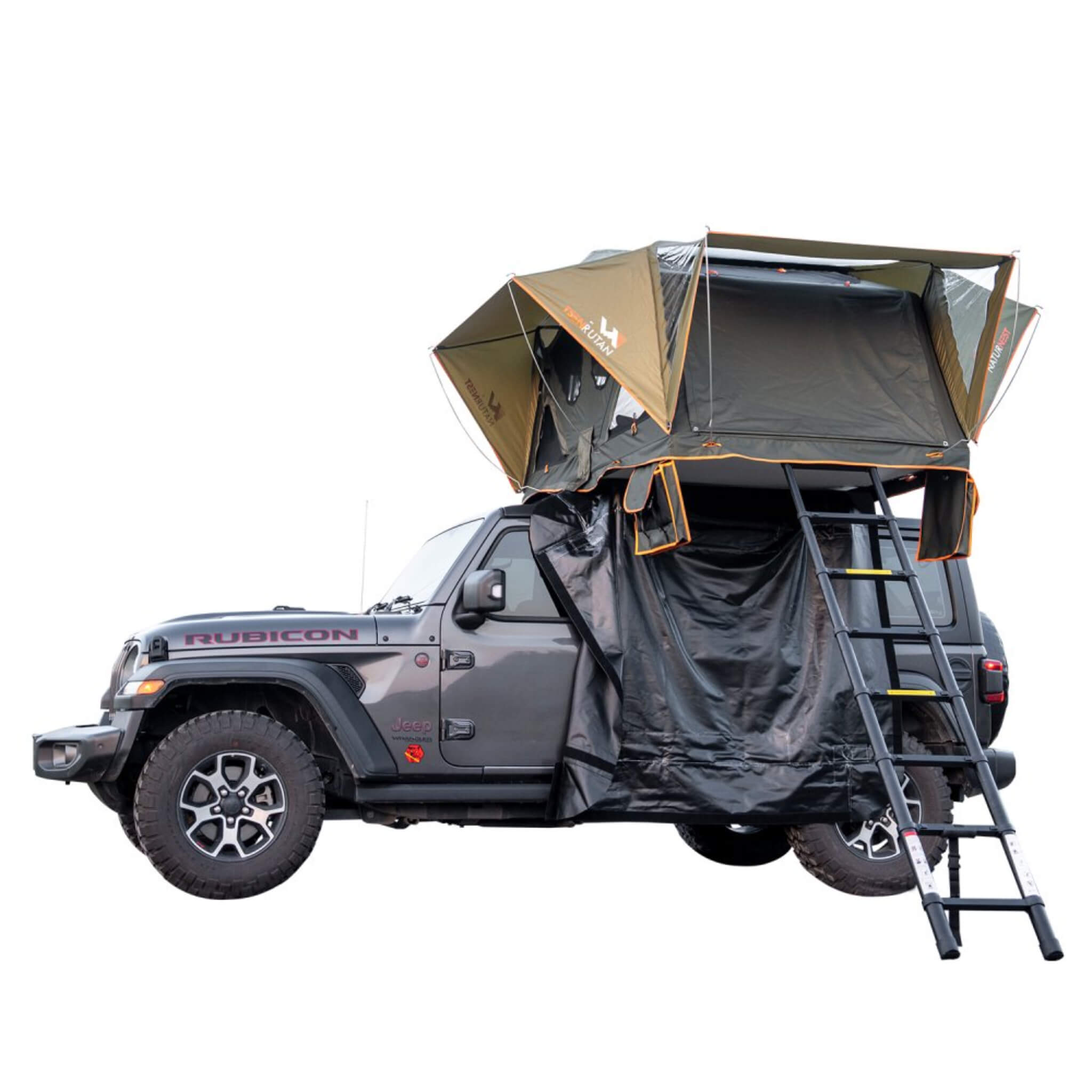 Naturnest Andromeda Green Soft-Shell Rooftop Tent With Large Panoramic Skylight & YKK Doors (SAK50612) – SAKSBY WHOLESALE, vi