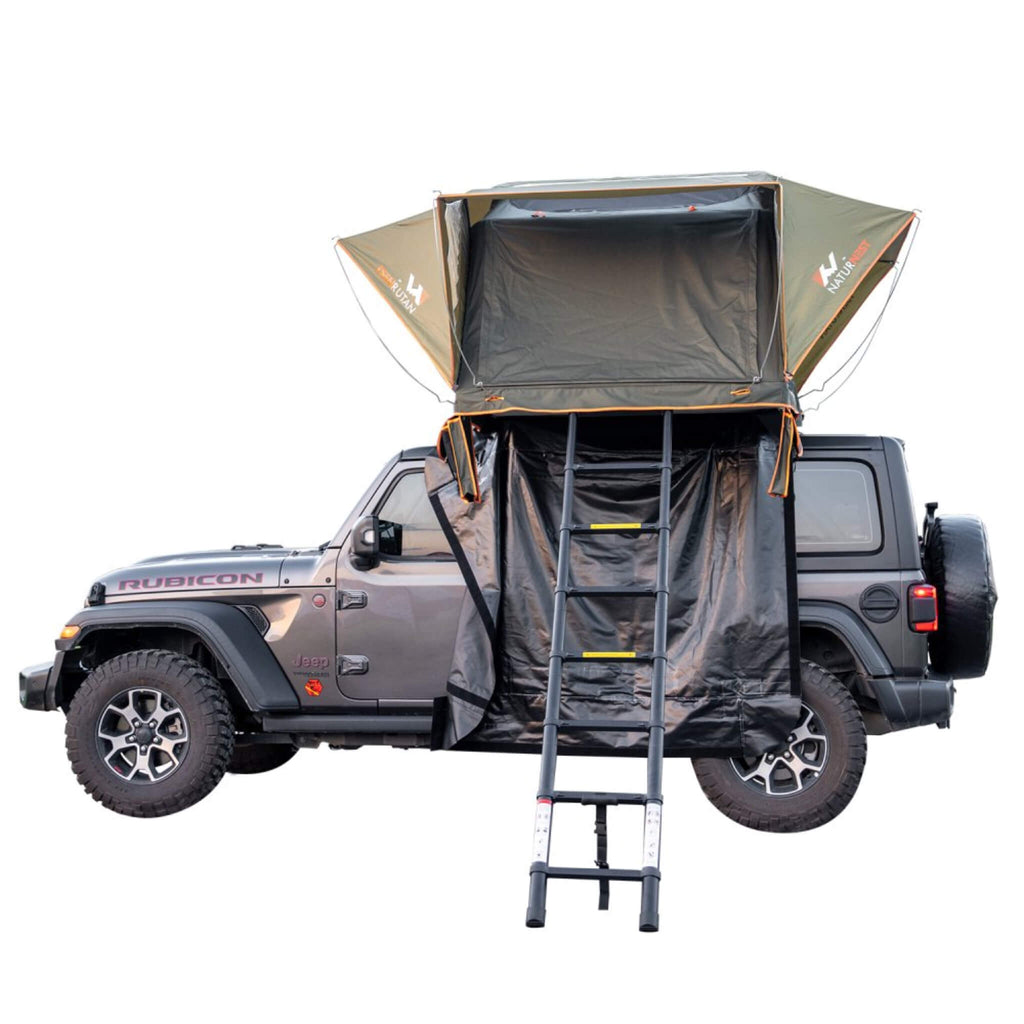 Naturnest Andromeda Green Soft-Shell Rooftop Tent With Large Panoramic Skylight & YKK Doors (SAK50612) – SAKSBY WHOLESALE, vi