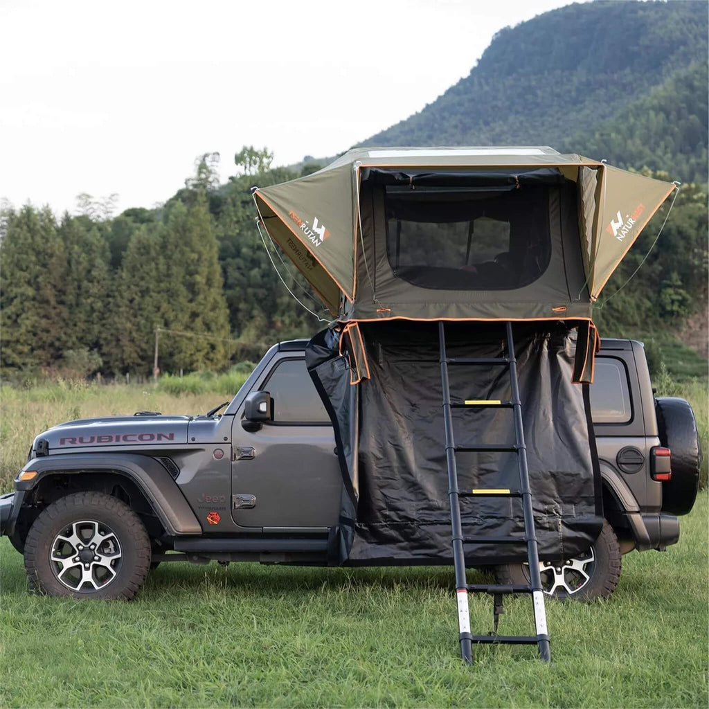 Naturnest Andromeda Green Soft-Shell Rooftop Tent With Large Panoramic Skylight & YKK Doors (SAK50612) – SAKSBY WHOLESALE, vi