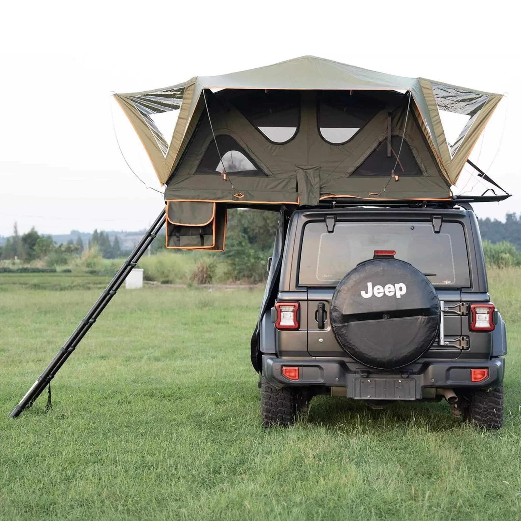 Naturnest Andromeda Green Soft-Shell Rooftop Tent With Large Panoramic Skylight & YKK Doors (SAK50612) – SAKSBY WHOLESALE, vi