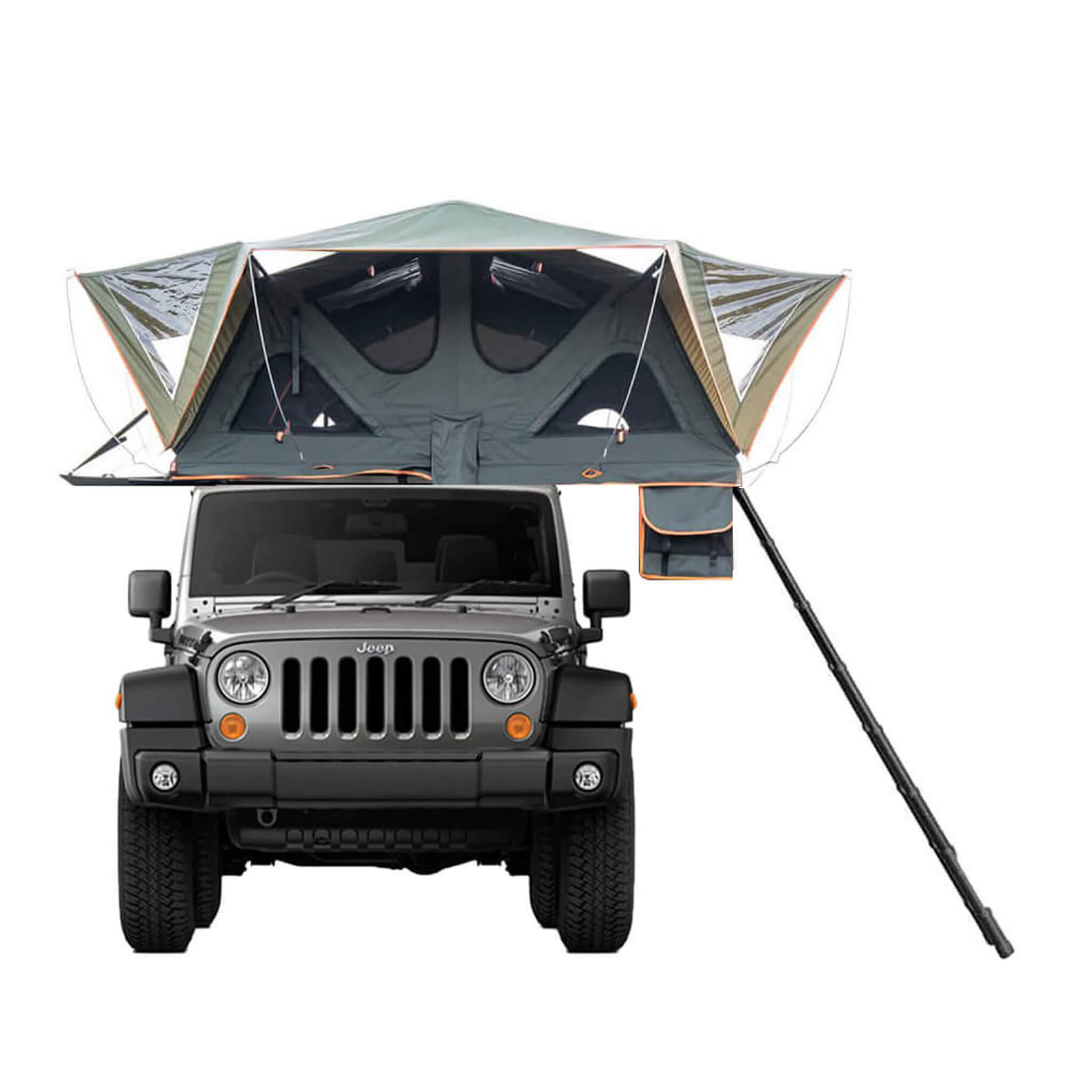 Naturnest Andromeda Green Soft-Shell Rooftop Tent With Large Panoramic Skylight & YKK Doors (SAK50612) – SAKSBY WHOLESALE