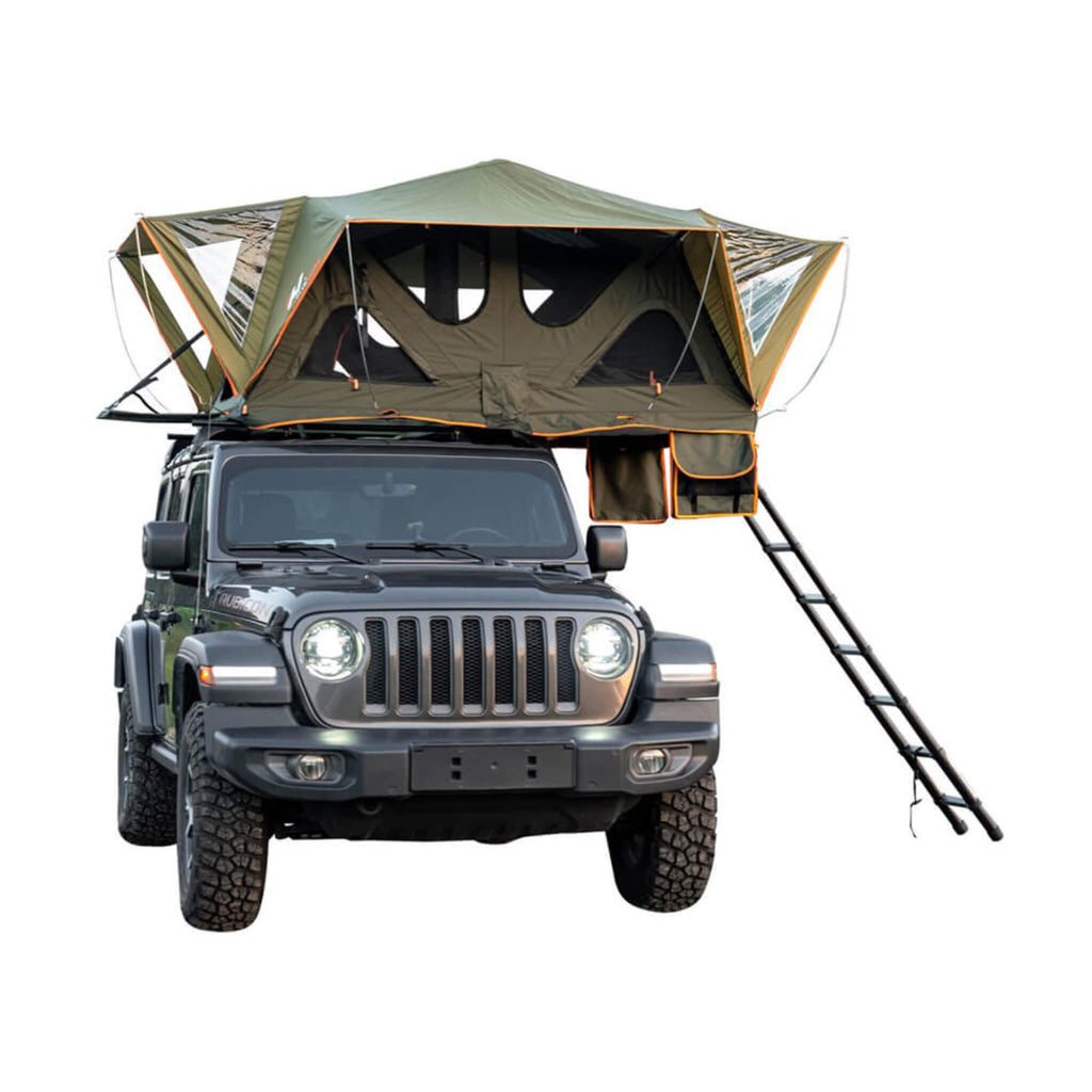 Naturnest Andromeda Green Soft-Shell Rooftop Tent With Large Panoramic Skylight & YKK Doors (SAK50612) – SAKSBY WHOLESALE, vi