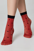TheRanok.com Shimmering Socks Conte Fantasy - "Hearts" Designs — feature highlight