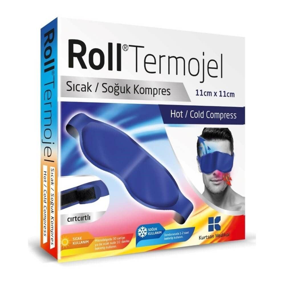 Roll Termojel Eye Mask for Hot & Cold Compress Relief - Relaxation & Sinus Relief