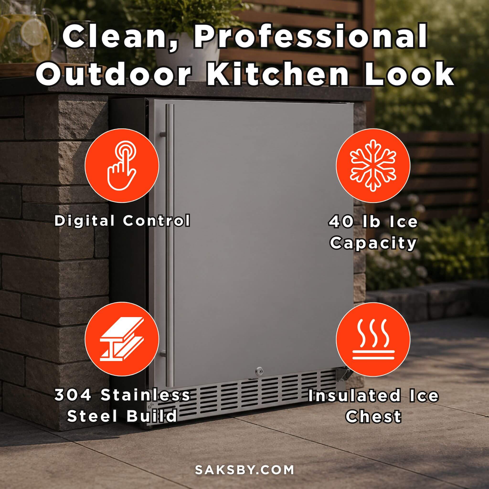 Summerset 24-Inch Outdoor Rated Refrigerator With Anti Vibration System [RFR-24S-A] (SAK63715) – SAKSBY WHOLESALE, view 4