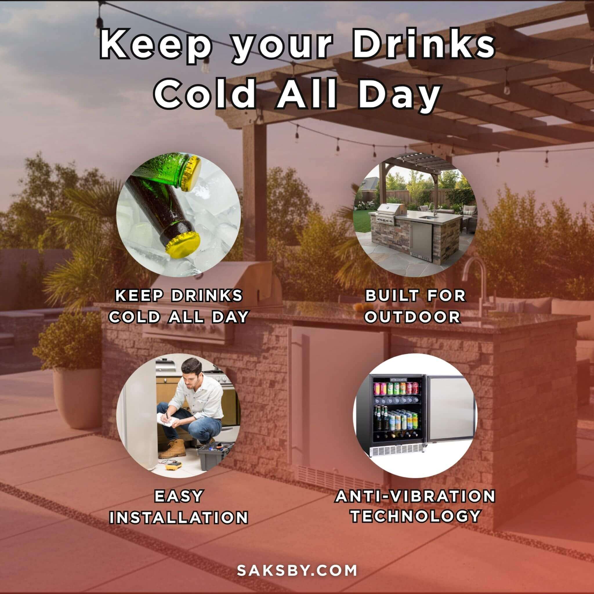 Summerset 24-Inch Outdoor Rated Refrigerator With Anti Vibration System [RFR-24S-A] (SAK63715) – SAKSBY WHOLESALE, view 6