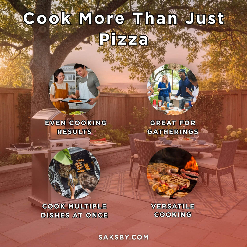 Summerset 60-Inch Outdoor Freestanding Gas Pizza Oven [SS-OVFS-LP/NG] (SAK17543) – SAKSBY WHOLESALE, view 4