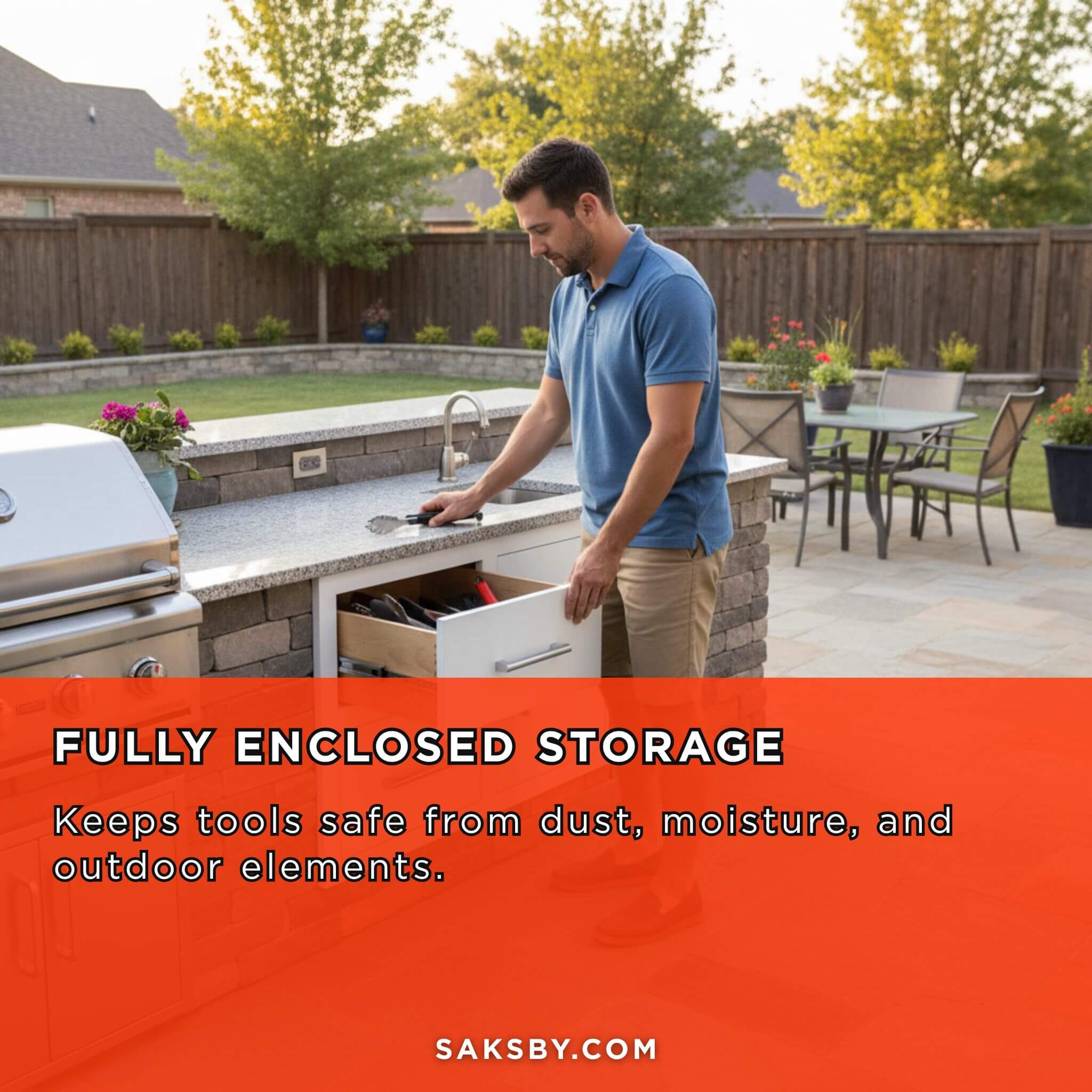 Summerset 33" Flush Mount 2 Soft Closing Drawers And Access Door Combo [DC2-33] (SAK45978) – SAKSBY WHOLESALE, view 3