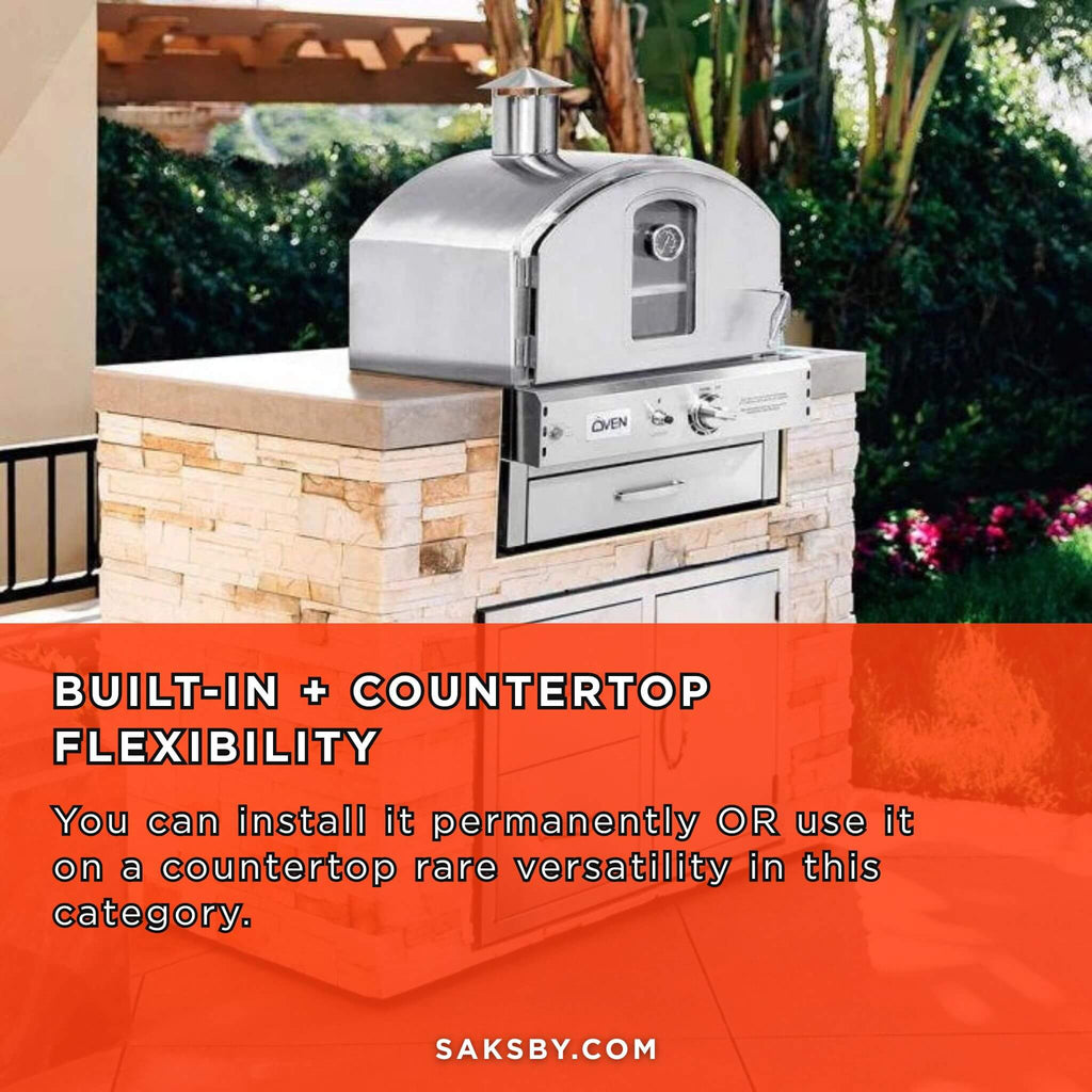 Summerset Outdoor Built-In Countertop Gas Pizza Oven [SS-OVBI] (SAK73182) – SAKSBY WHOLESALE, view 4