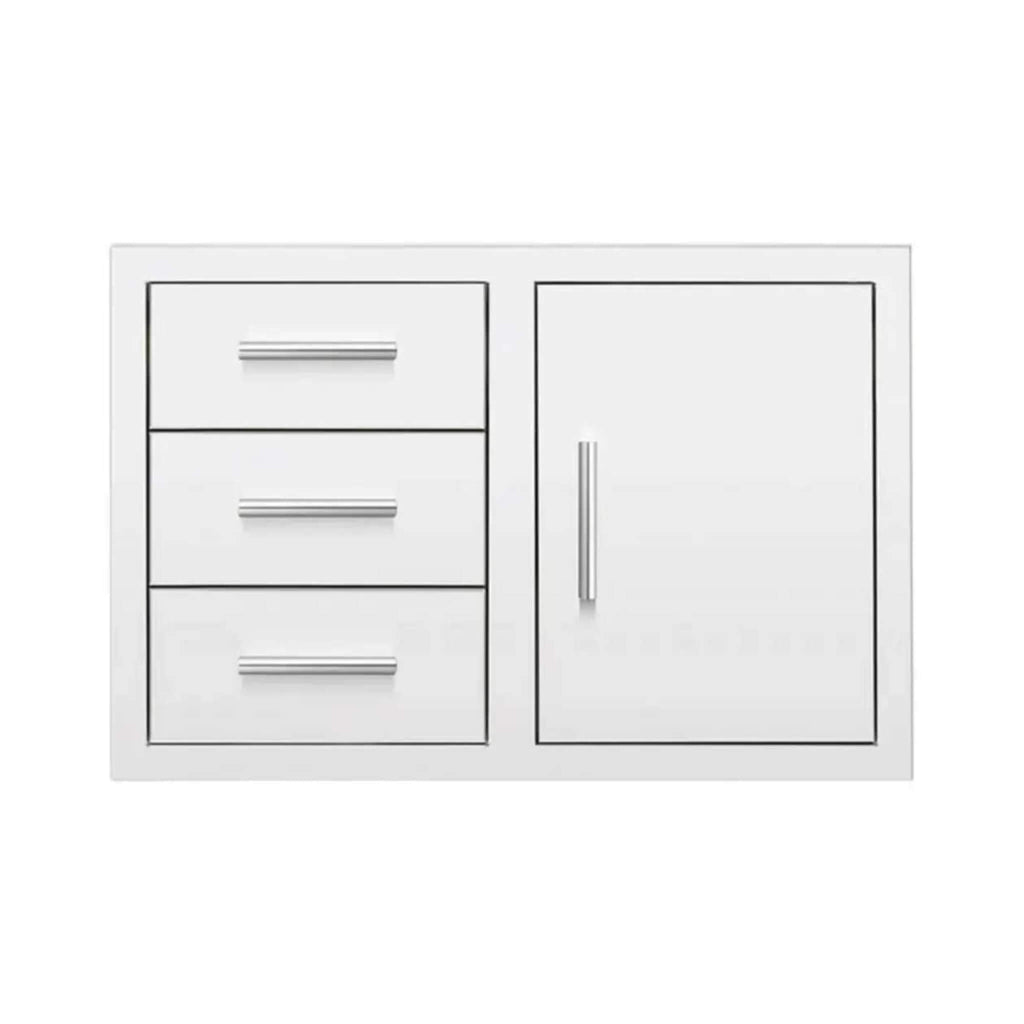 Summerset 33-Inch Stainless Steel Flush Mount Triple Drawer And Access Door Combo [DC3-33] (SAK92847) – SAKSBY WHOLESALE