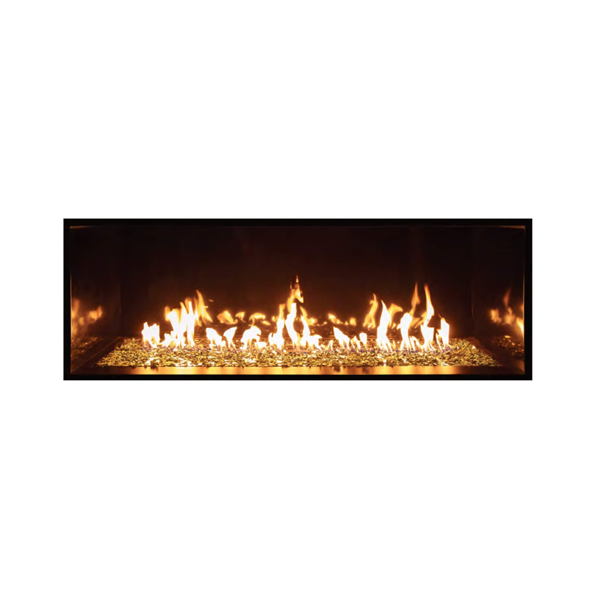 Summit 72-Inch Linear Fireplace With Bedrock [SML-72BR] (SAK92081) – SAKSBY WHOLESALE