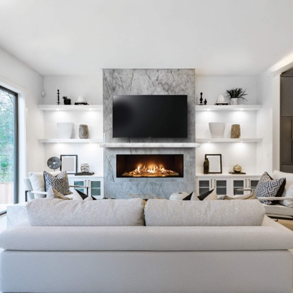 Summit 72-Inch Linear Fireplace With Bedrock [SML-72BR] (SAK92081) – SAKSBY WHOLESALE, view 5