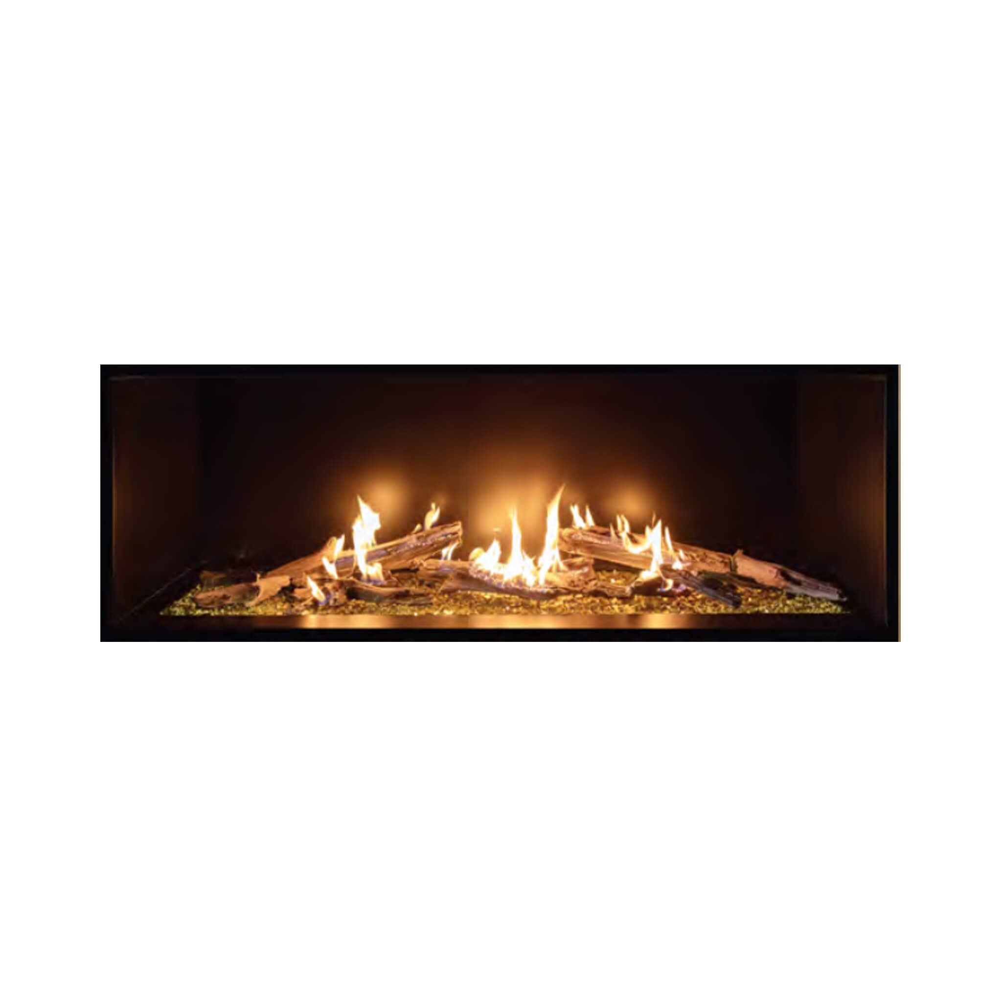 Summit 72-Inch Linear Fireplace With Bedrock [SML-72BR] (SAK92081) – SAKSBY WHOLESALE, view 3