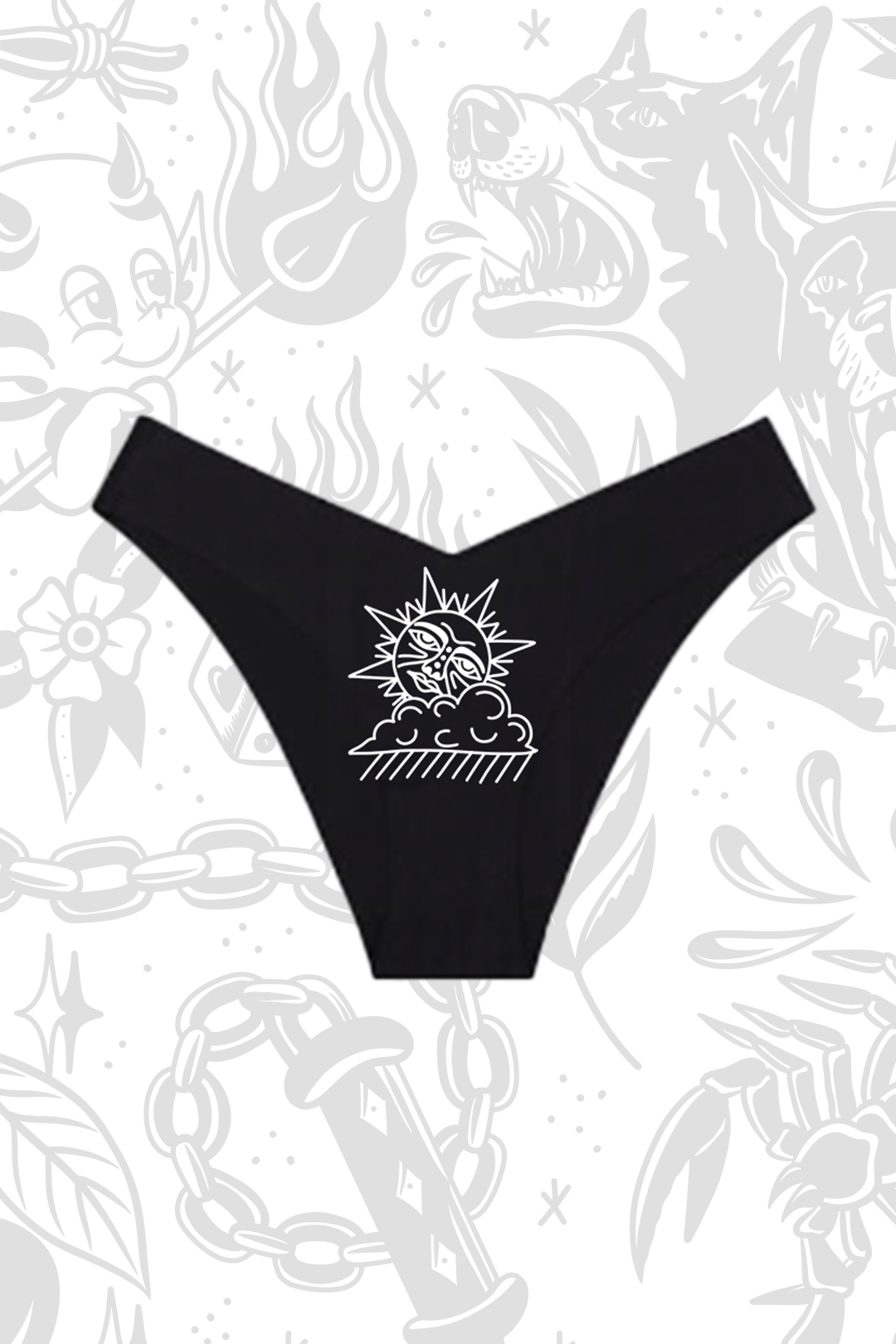 Thrash Happy Weather V-Cut Cheeky Panties — main product shot