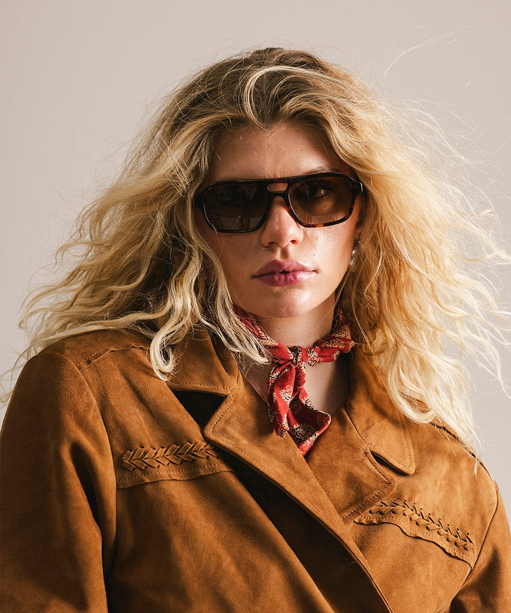 GIGI PIP Beau Aviator Sunglasses — side view
