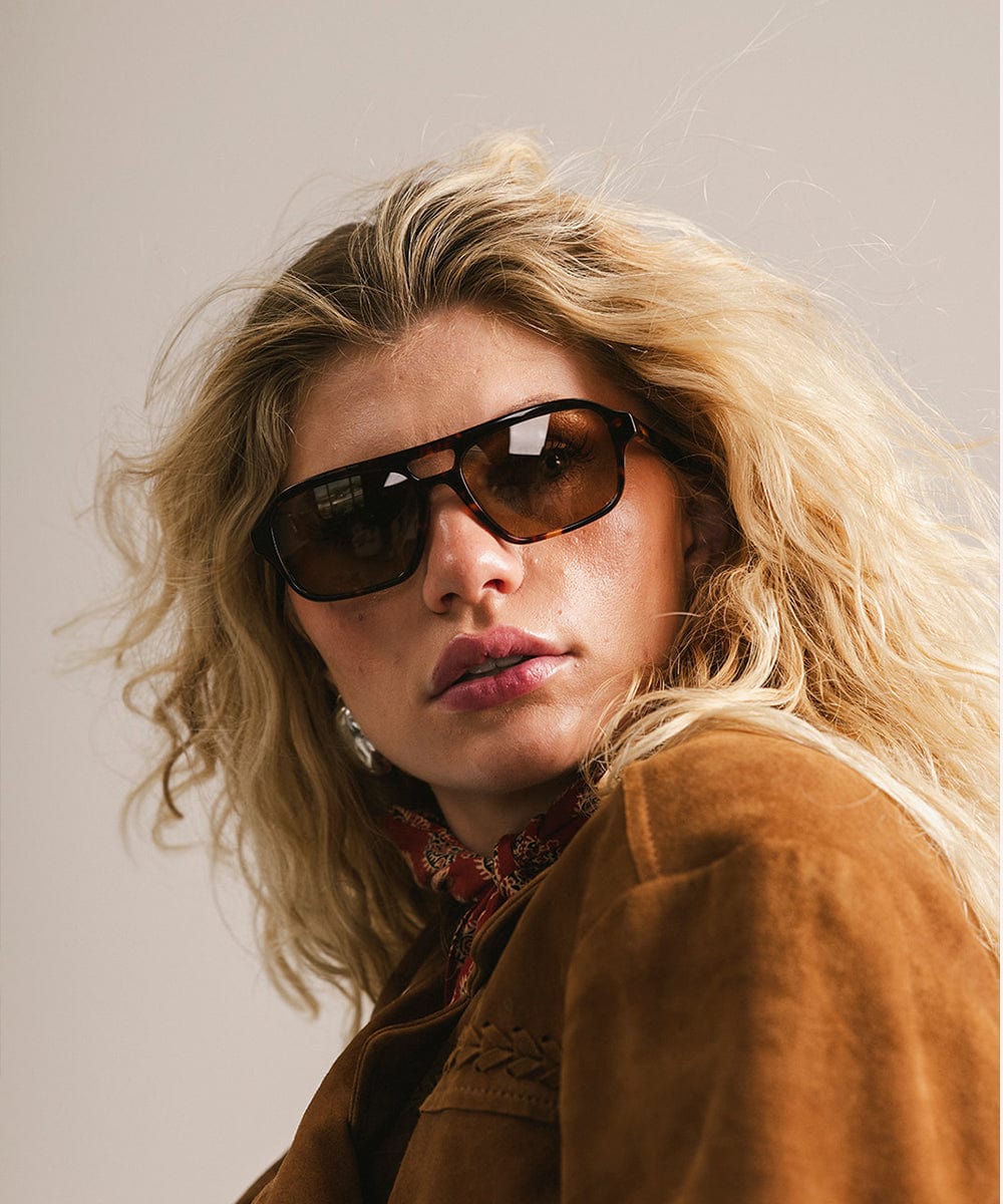 GIGI PIP Beau Aviator Sunglasses — detail close-up