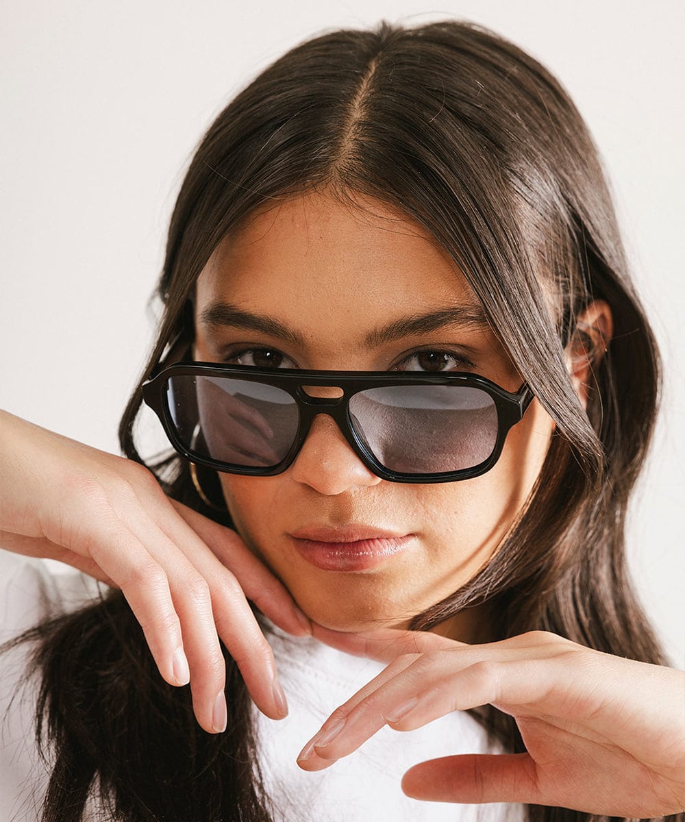 GIGI PIP Beau Aviator Sunglasses — flat-lay composition