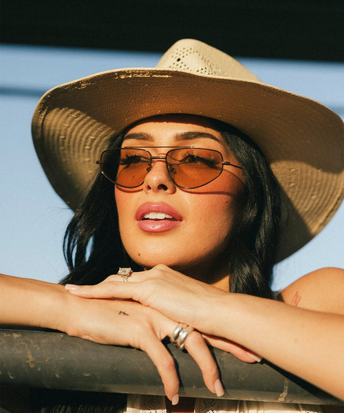 GIGI PIP Sienna Aviator Sunglasses — Sienna detail