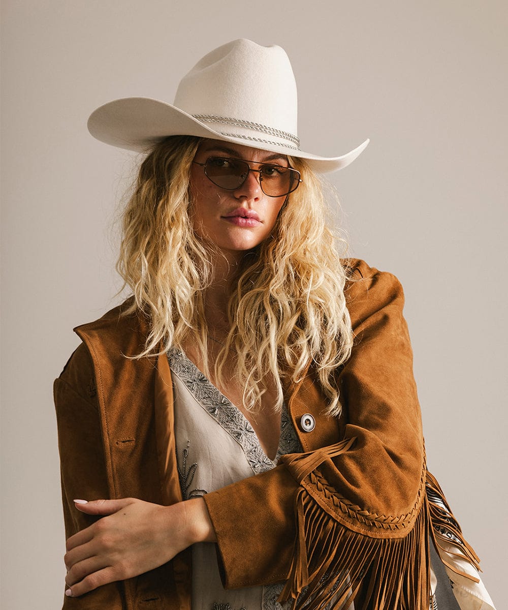GIGI PIP Sienna Aviator Sunglasses — in-use photo